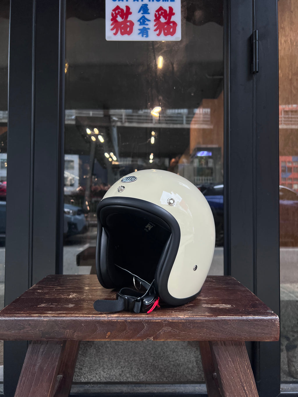 FAITH 500-TX Solid Color Low-Profile 3/4 Open-Face Helmet (Off-White)