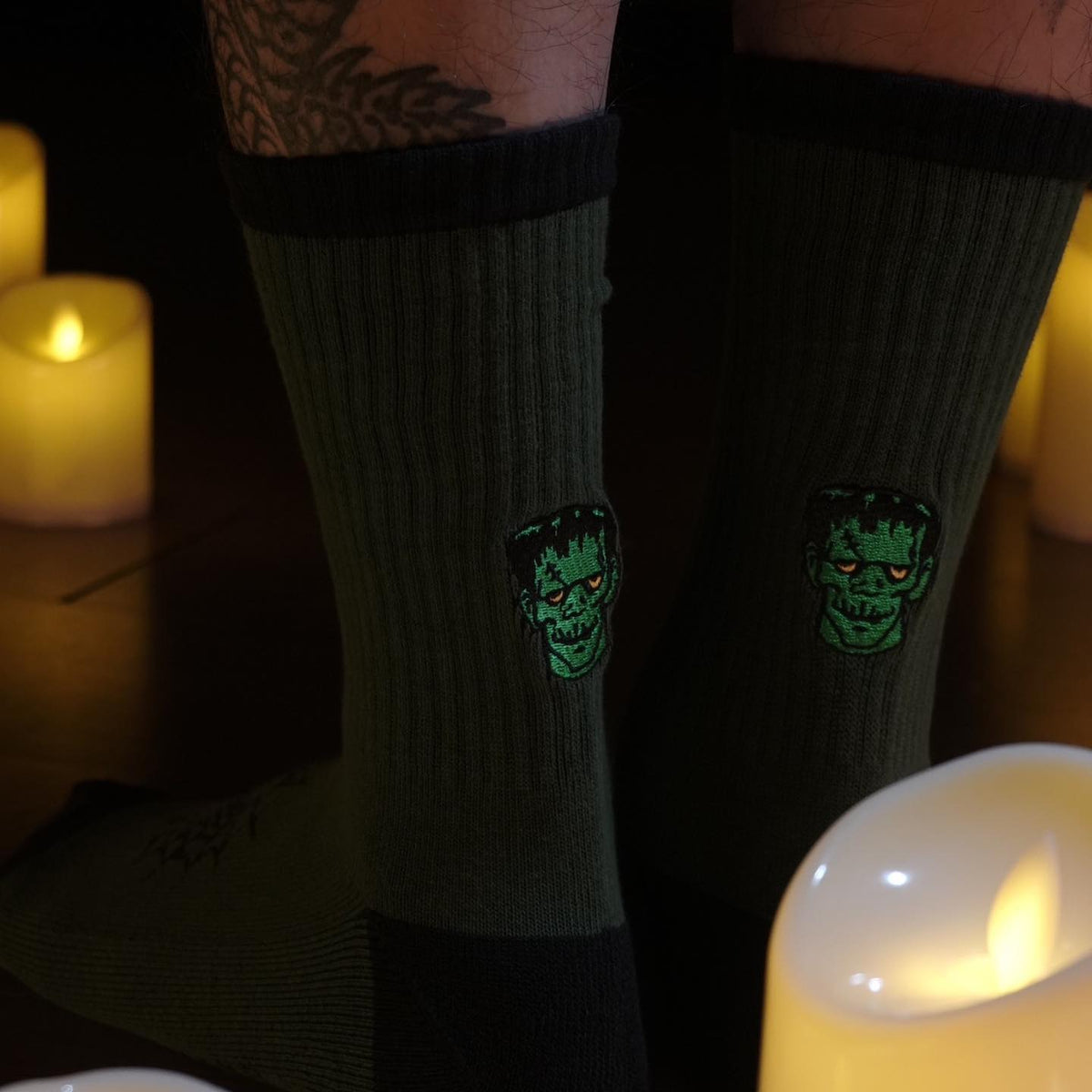 AFTERWORK "Halloween Limited Edition" Embroidered Crew Socks