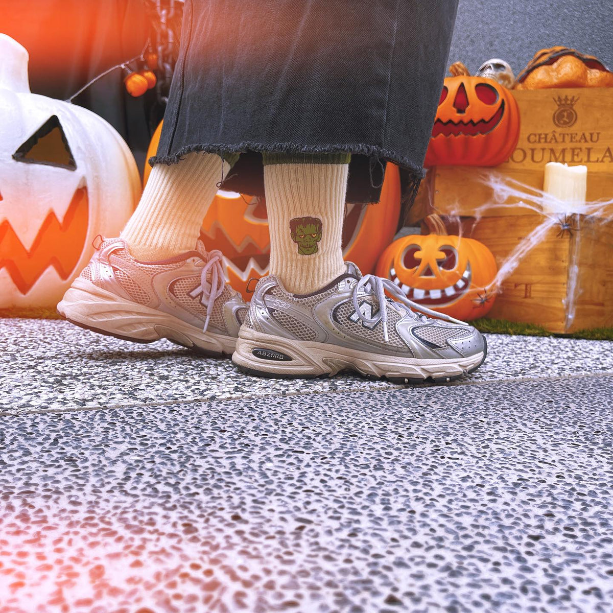 AFTERWORK "Halloween Limited Edition" Embroidered Crew Socks