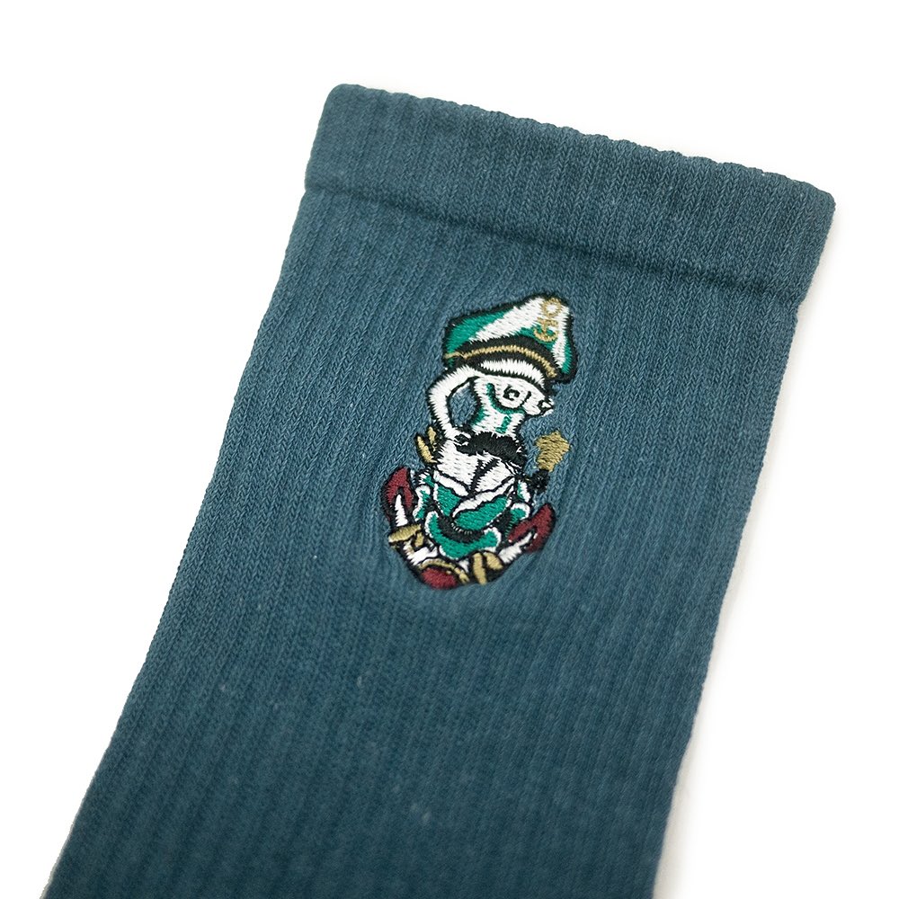 AFTERWORK "Vintage Captain Girl" Embroidered Crew Socks