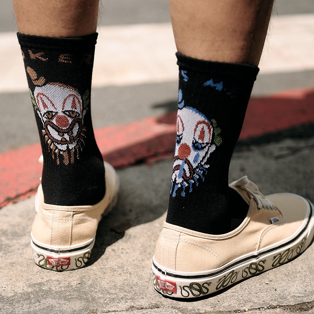 AFTERWORK "Joker / It's Me" Jacquard Crew Socks