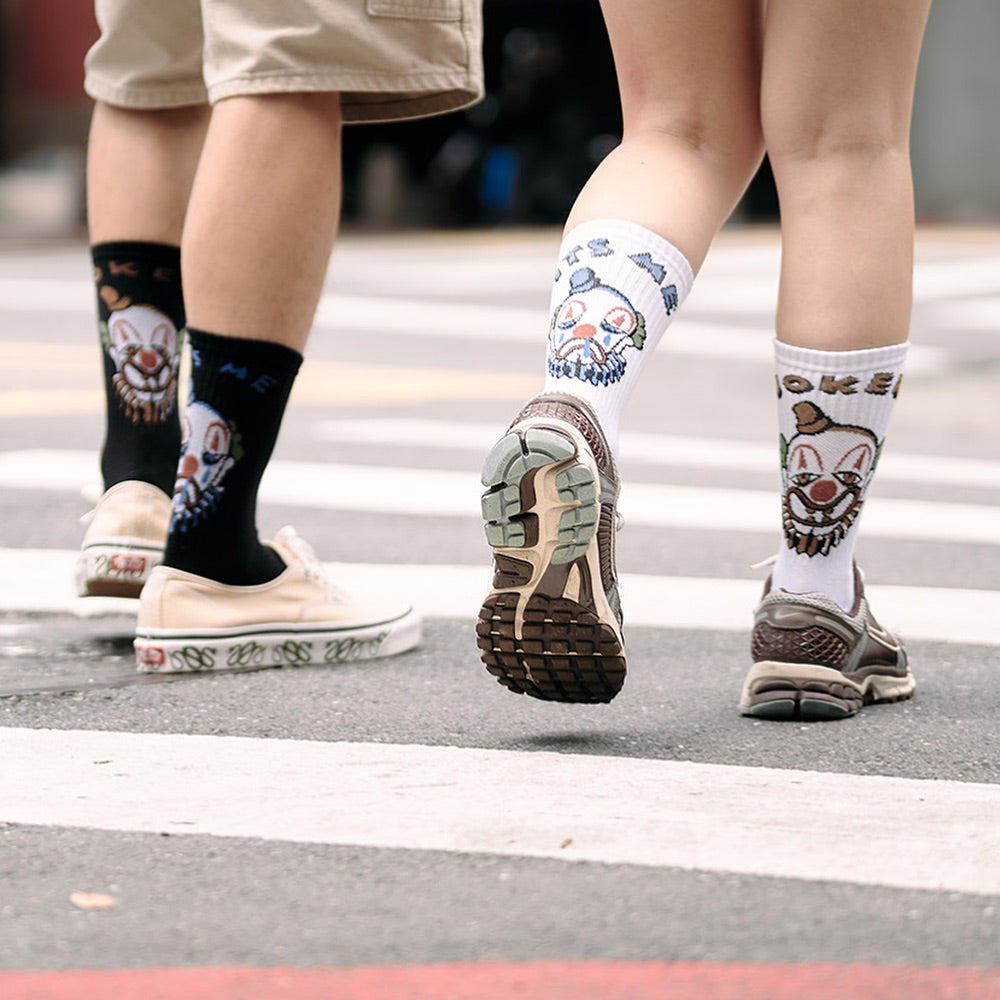 AFTERWORK "Joker / It's Me" Jacquard Crew Socks