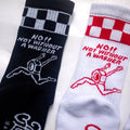 AFTERWORK Checkered "Washer & Bolt" Jacquard Crew Socks