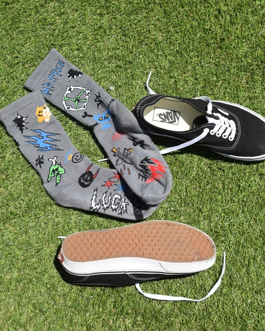 AFTERWORK x emeryouyangstudio EMR Collaboration Full Jacquard Crew Socks