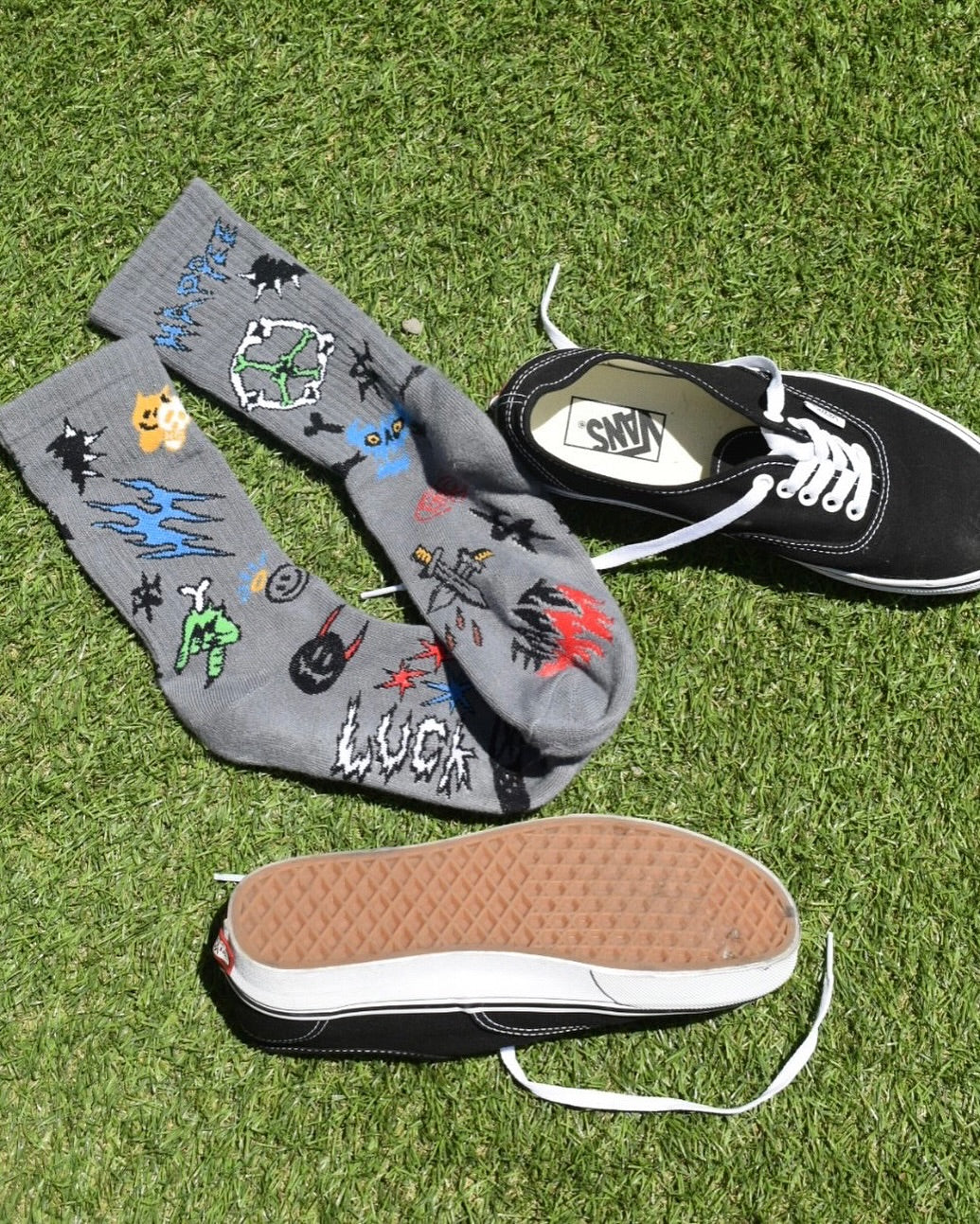 AFTERWORK x emeryouyangstudio EMR Collaboration Full Jacquard Crew Socks