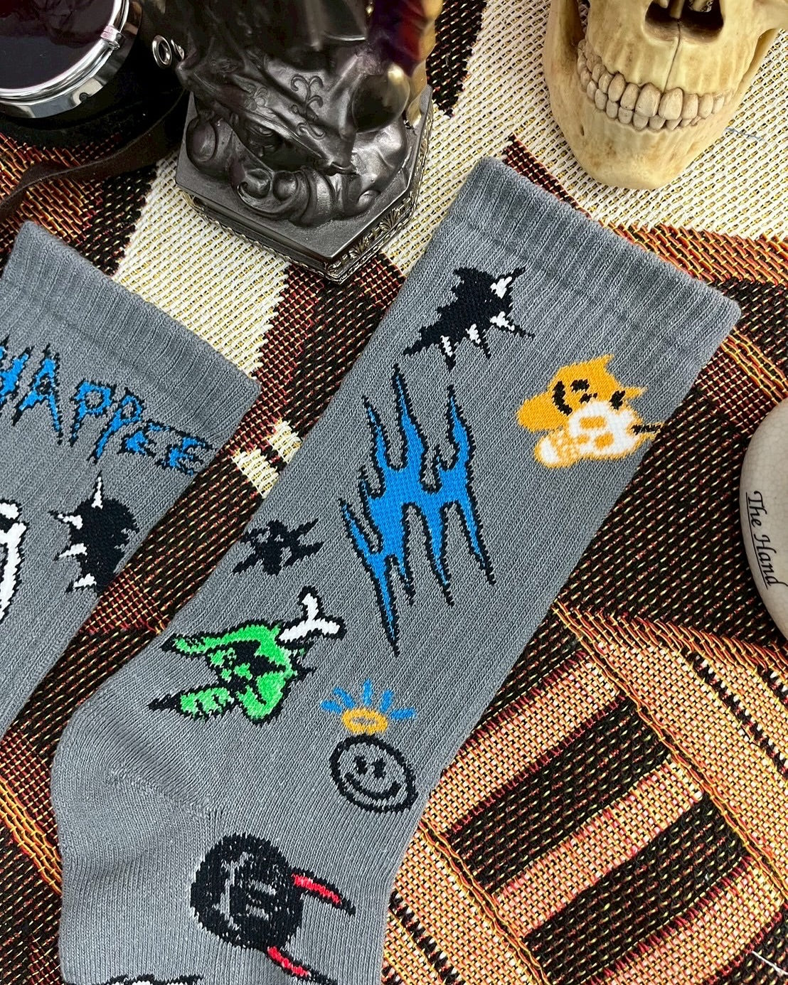 AFTERWORK x emeryouyangstudio EMR Collaboration Full Jacquard Crew Socks