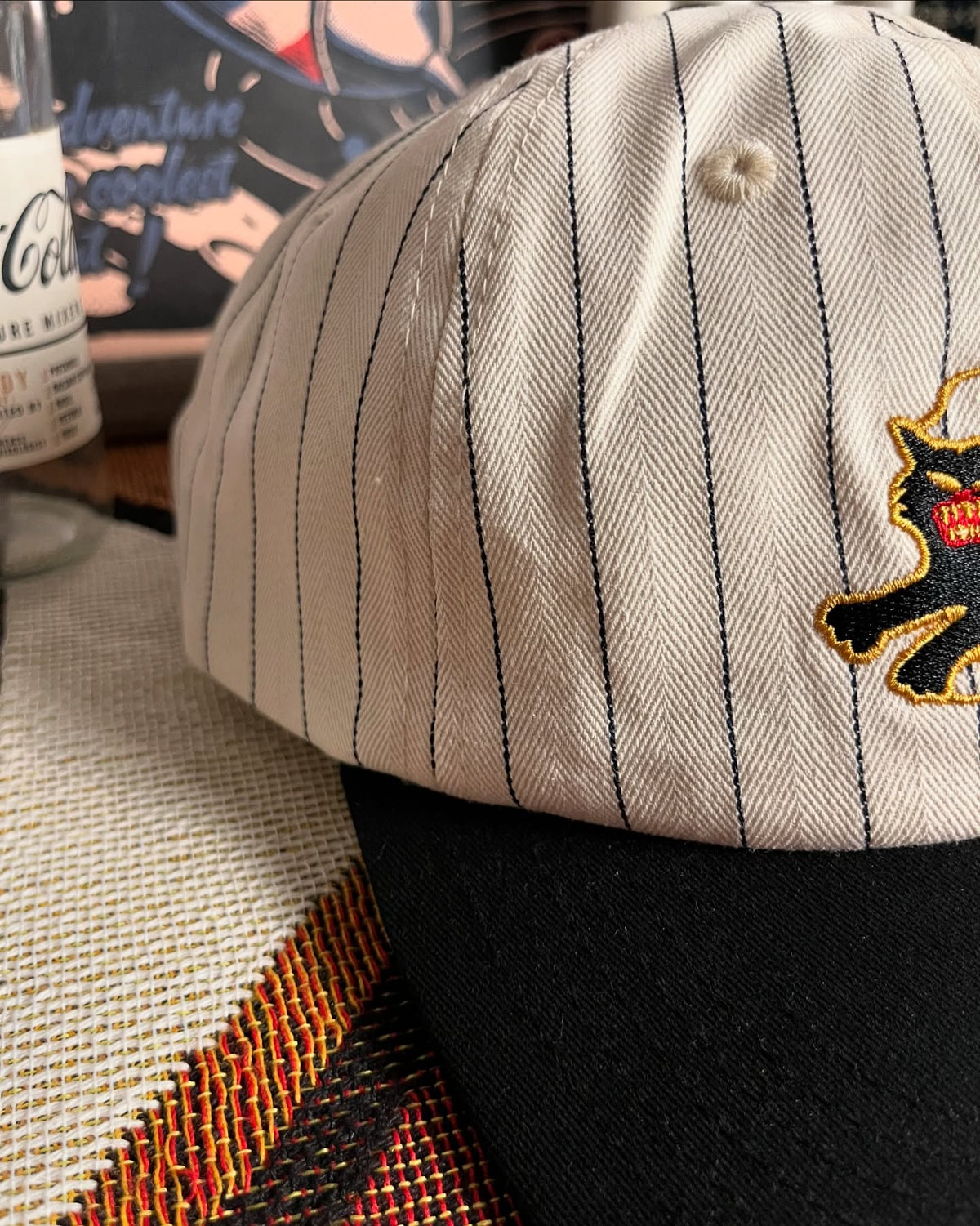 AFTERWORK 13 Flame Beige Cat Cap (Black HBT Stripe)