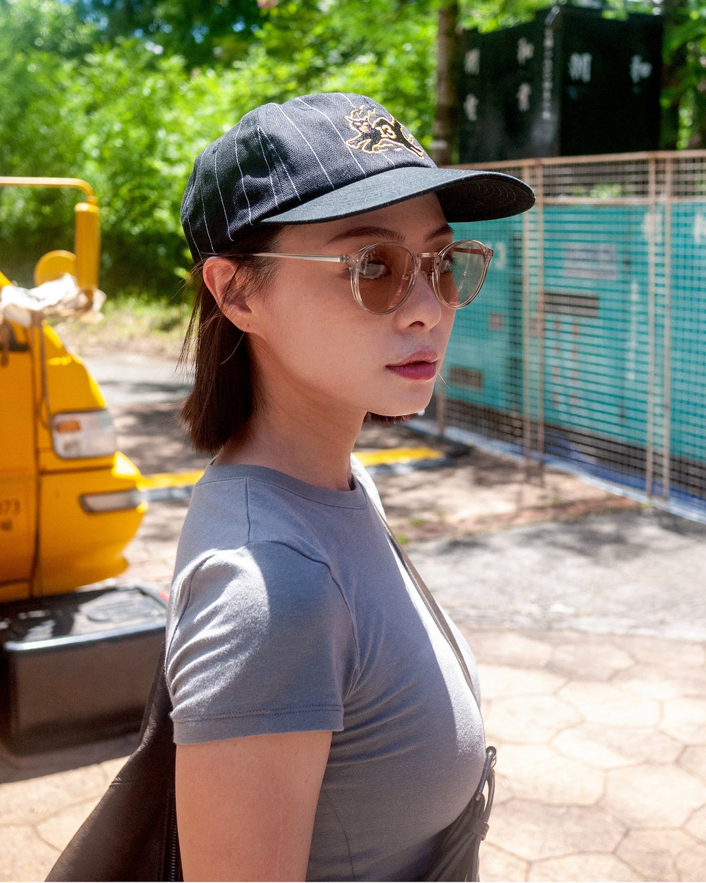 AFTERWORK 13 Flame Black Cat Cap (Beige HBT Stripe)