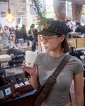 AFTERWORK 13 Flame Black Cat Cap (Beige HBT Stripe)