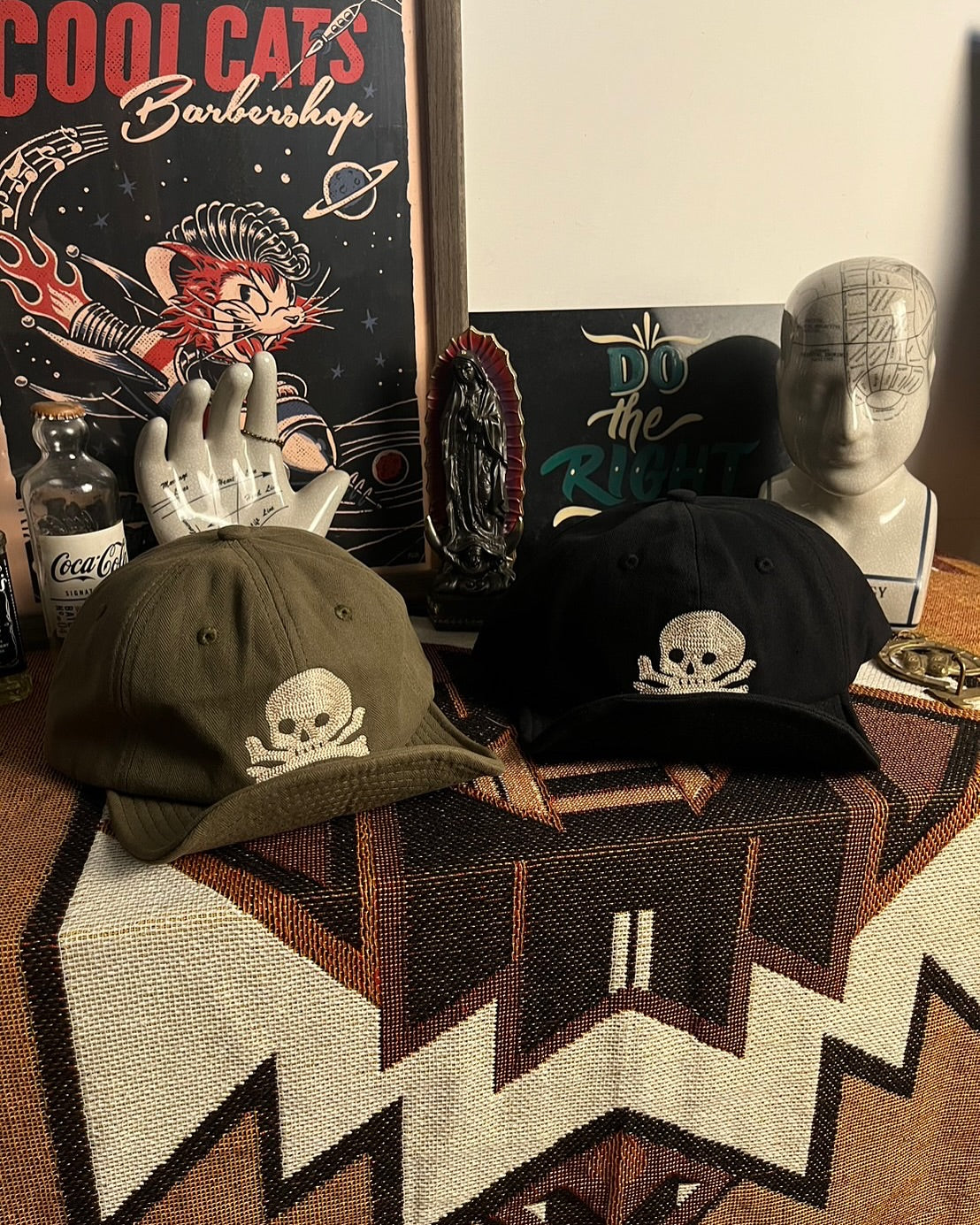 AFTERWORK SKULL HBT BASEBALL CAP (Army Green)