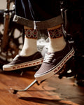 AFTERWORK Wreath Patterned Crew Socks