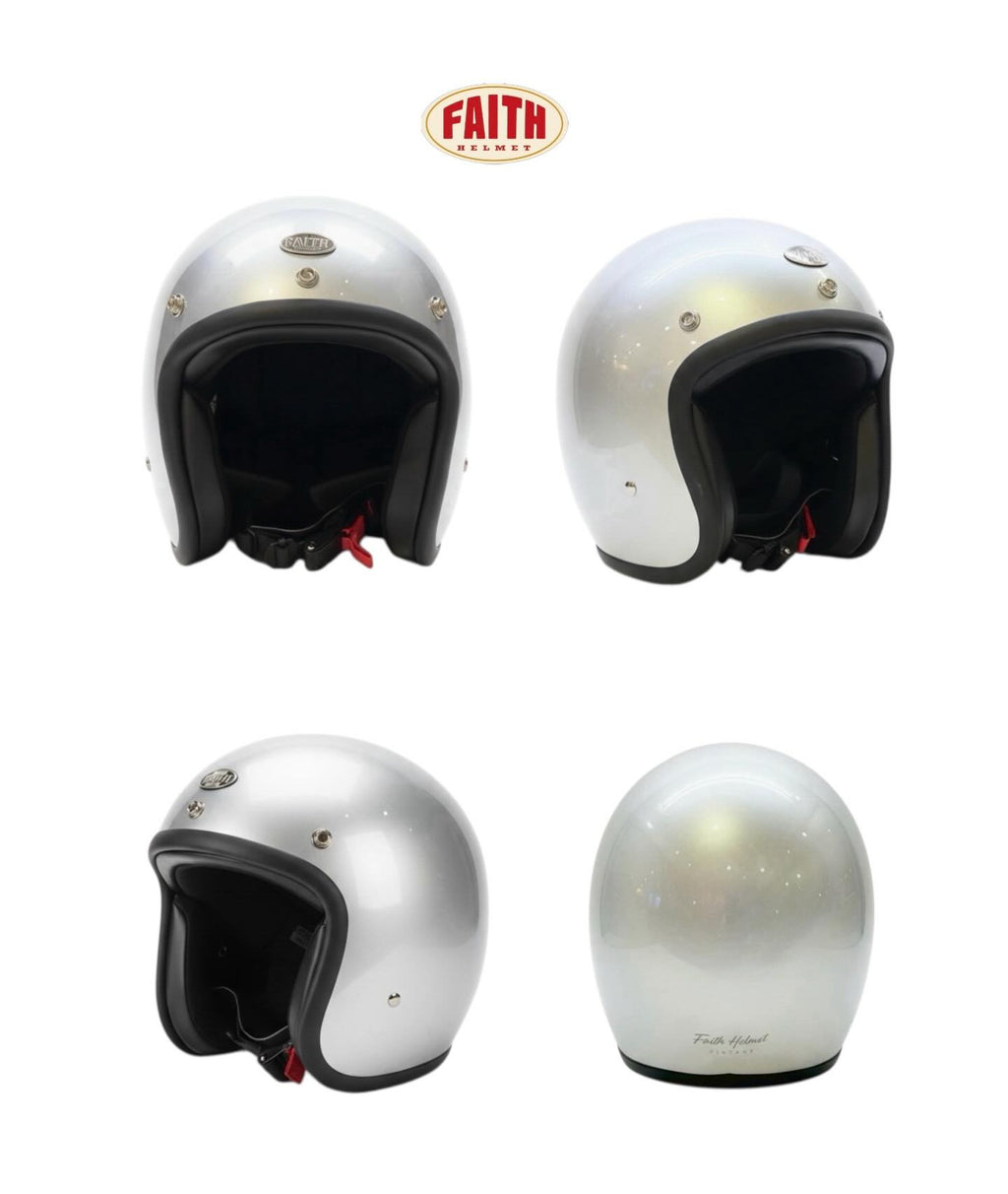 FAITH 500-TX Solid Color Low-Profile 3/4 Open-Face Helmet (Black)