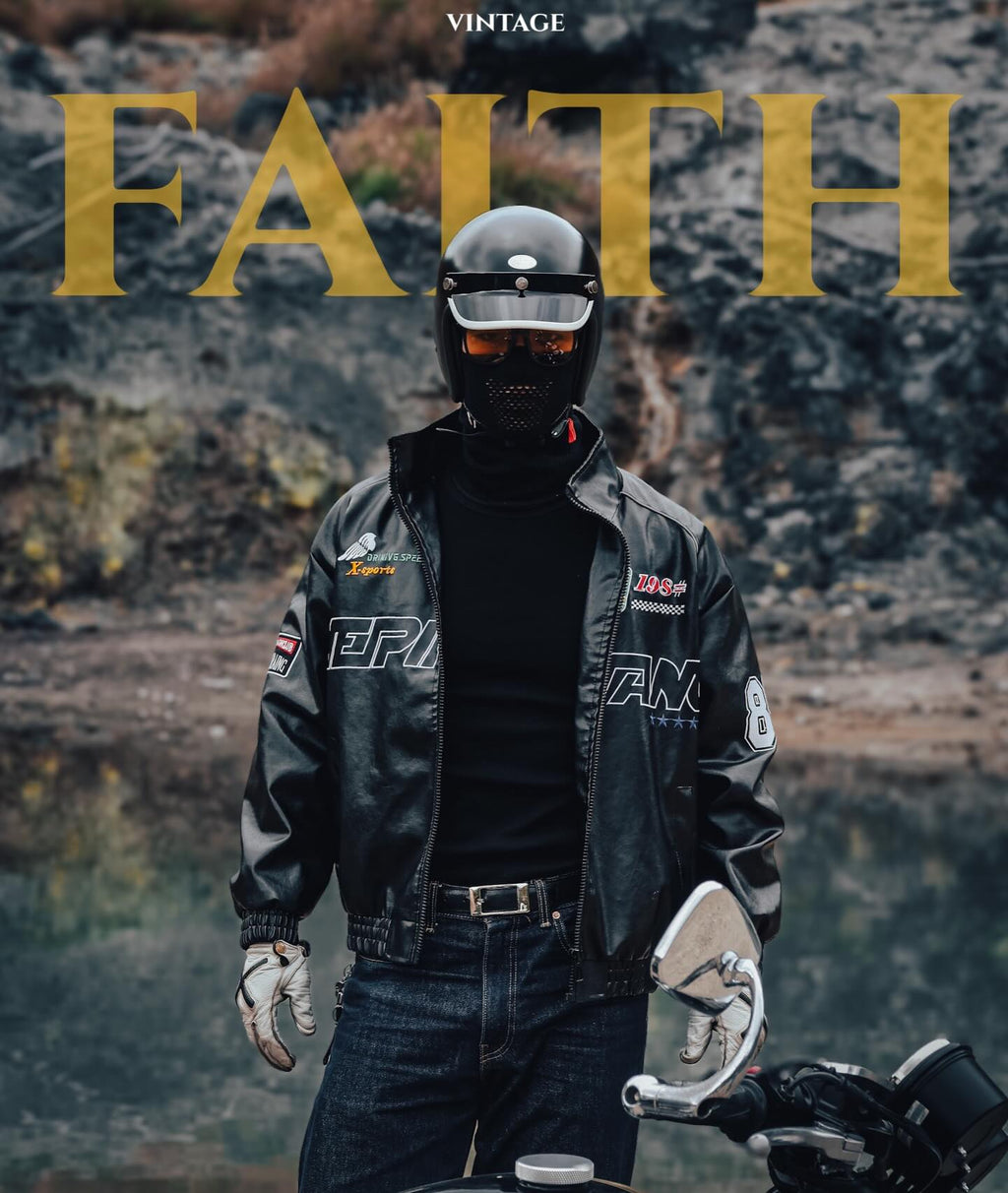 FAITH 500-TX Solid Color Low-Profile 3/4 Open-Face Helmet (Black)