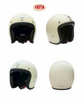 FAITH 500-TX Solid Color Low-Profile 3/4 Open-Face Helmet (Off-White)