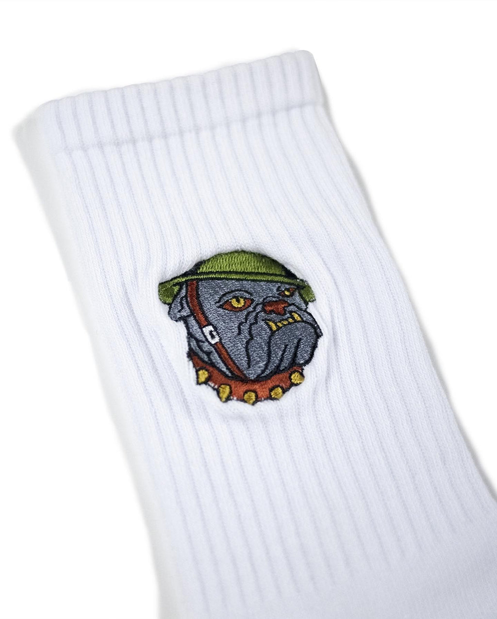AFTERWORK "Bulldog" Embroidered Crew Socks
