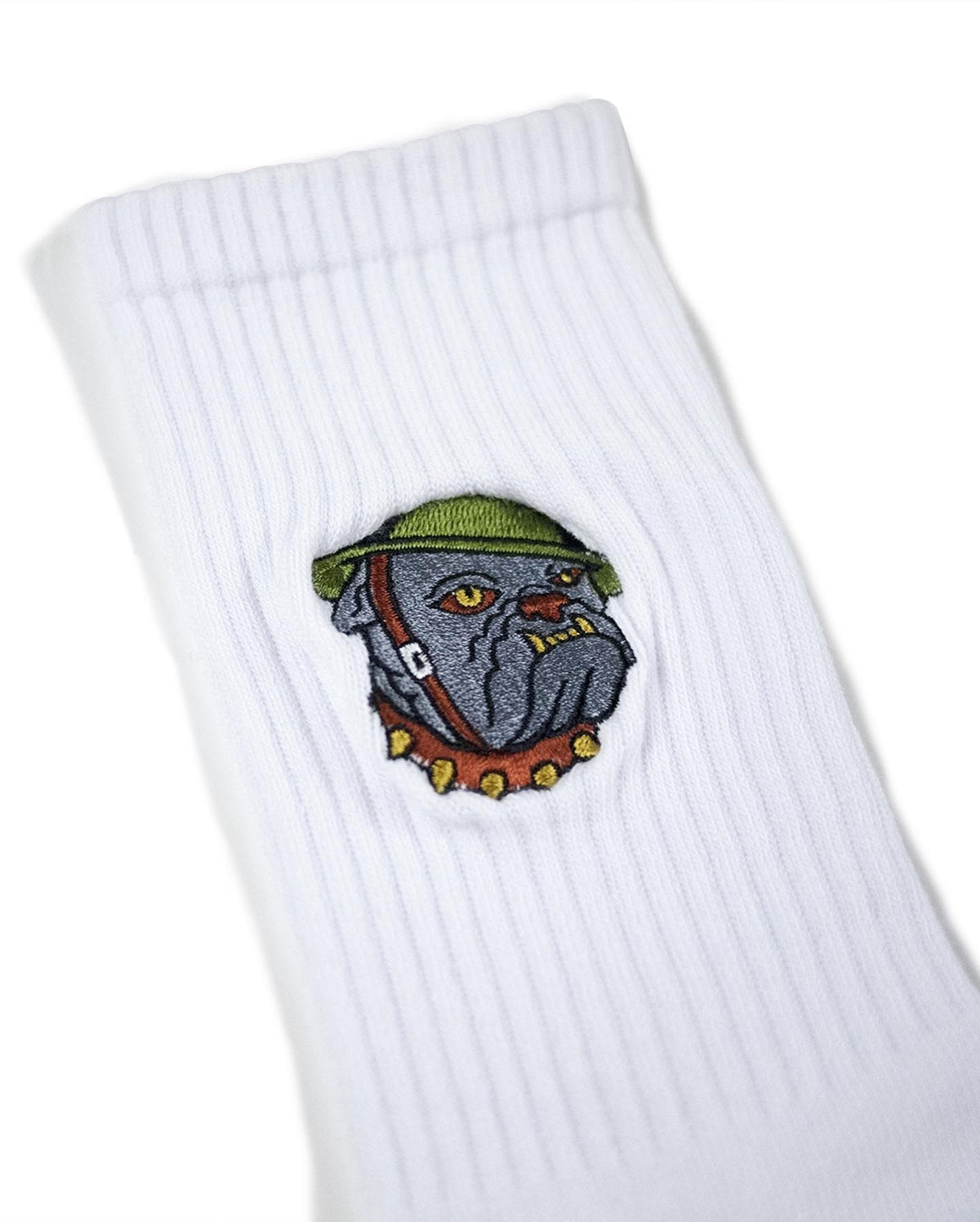 AFTERWORK "Bulldog" Embroidered Crew Socks