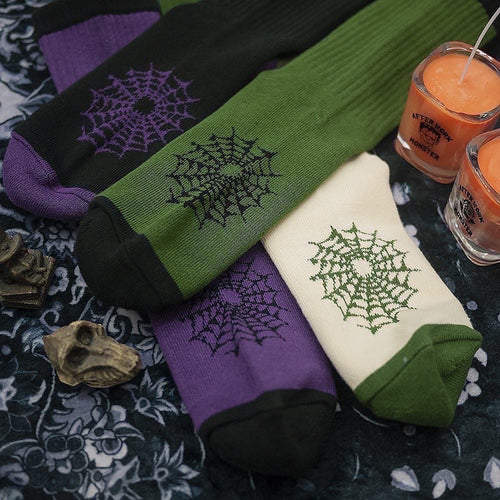 AFTERWORK "Halloween Limited Edition" Embroidered Crew Socks